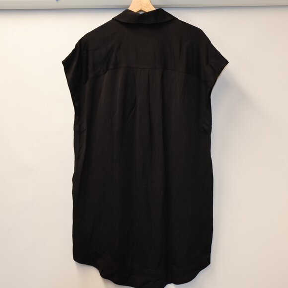 Madewell Elegant Black Button-Down Mini Dress - Picture 14 of 15
